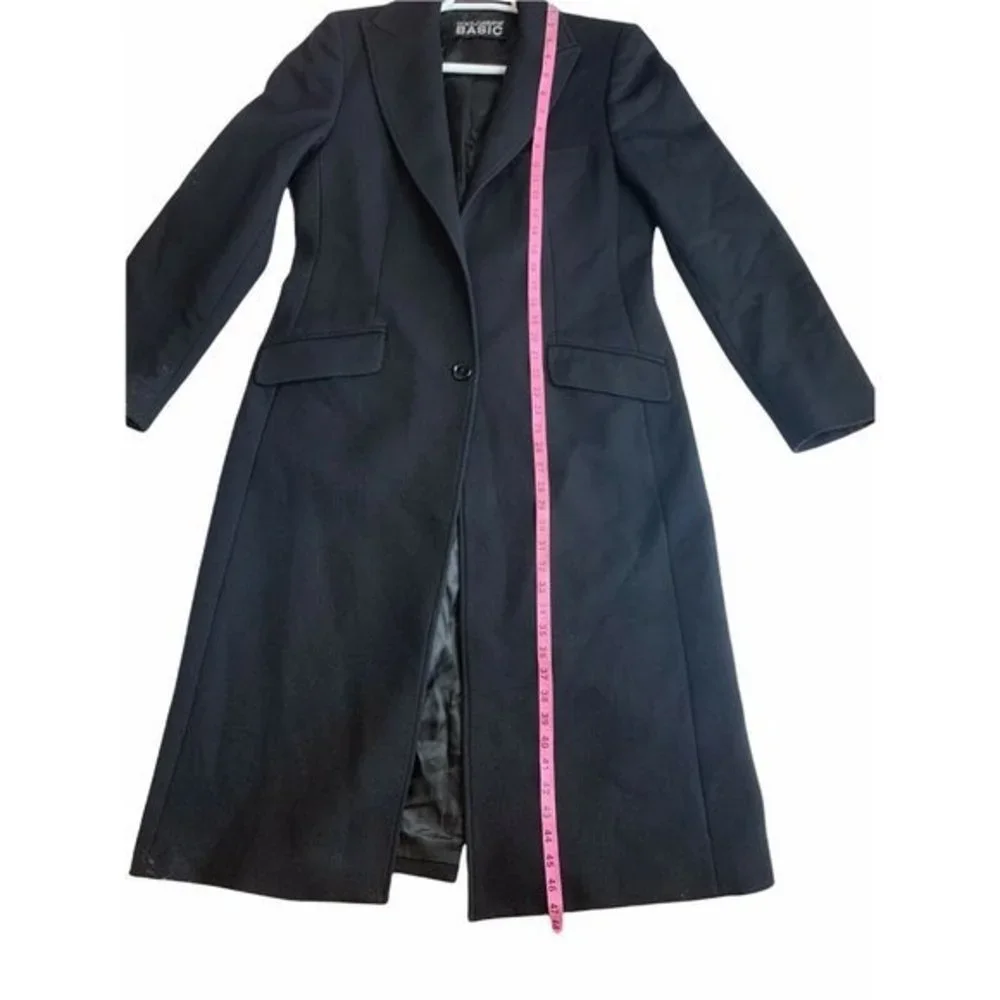 Dolce & Gabbana Basic 46 Virgin Wool Single Breasted Trench Coat Made In Italy - Picture 5 of 11